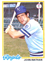 1978 Topps Baseball Cards      343     John Wathan DP